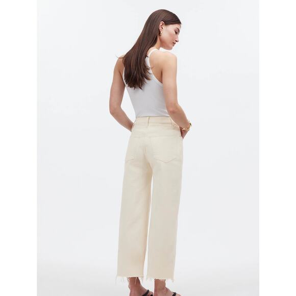 NWT Madewell The Tall Perfect Vintage Wide-Leg Crop Jean Vintage Canvas Size 31T - Picture 3 of 10